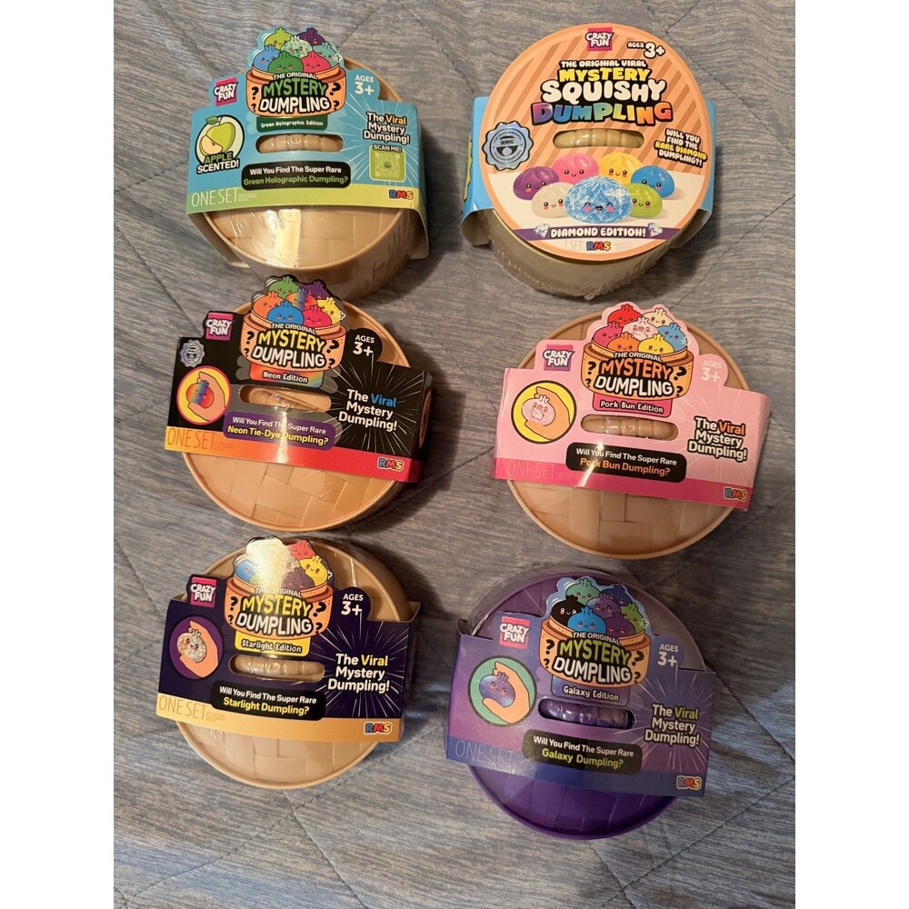 Squishy Mystery Dumpling Bun RMS Mystery Viral Crazy Fun (Variety pick 5)